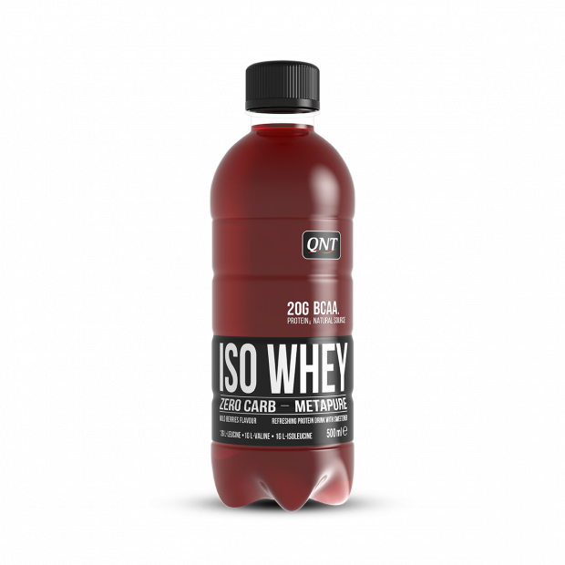 QNT Iso Whey Drink Wild Berries 500ml (70 Θερμίδες, 20 Γραμμάρια Καθαρή Πρωτεΐνη)