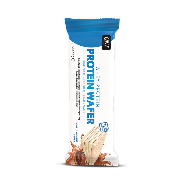 QNT Protein Wafer Μπάρα με 32% Πρωτεΐνη & Γεύση Vanilla Yogurt 35gr